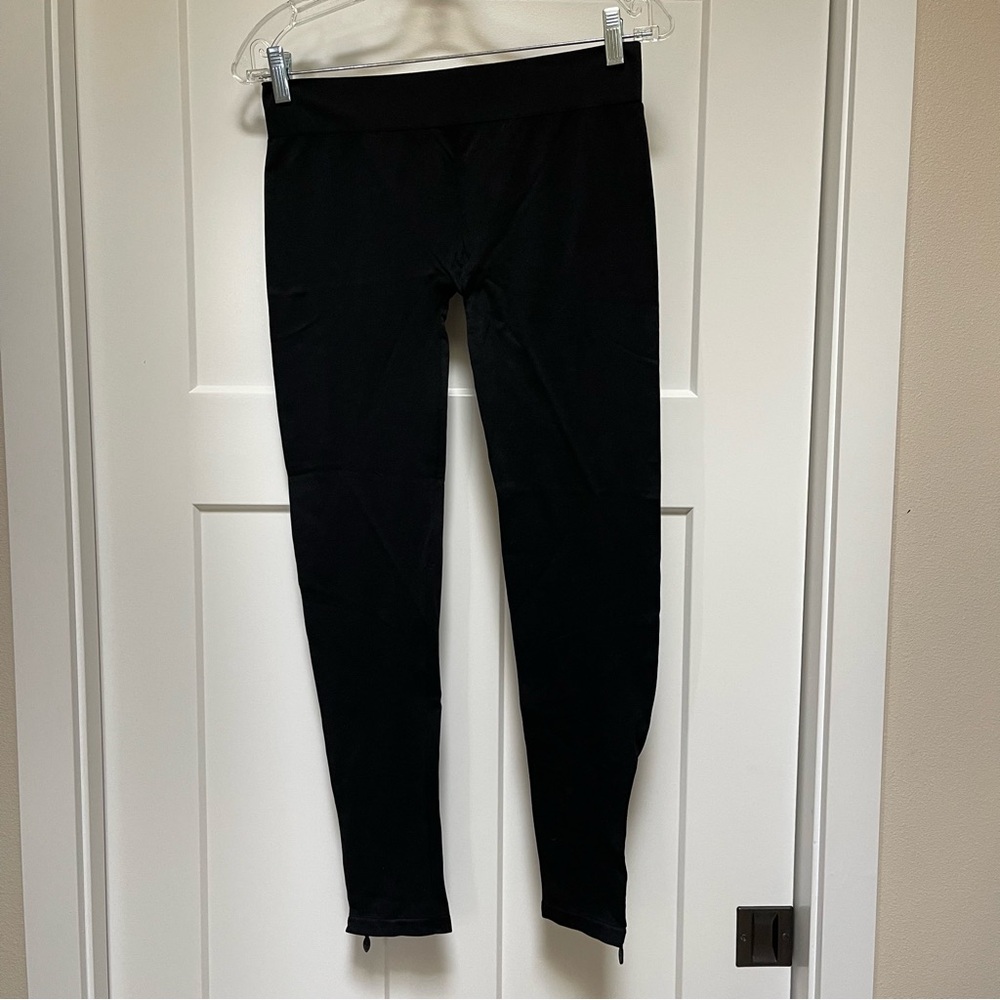 EUC Belldini Rhinestone zipper ankle leggings, black, m/l